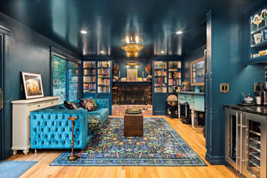 Living room - eclectic living room idea in Seattle
