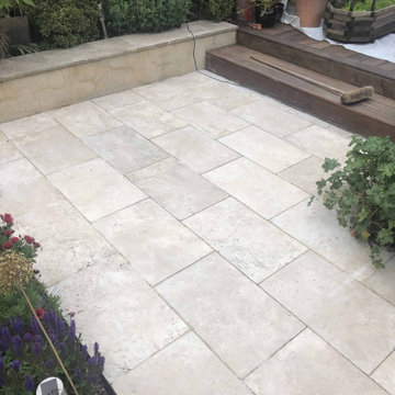 Renovating a Travertine Patio in Hackney