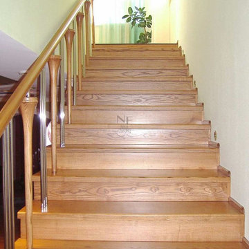 WOODEN STAIRCASE / WOODEN HANDRAILS / WOODEN STAIRWELL