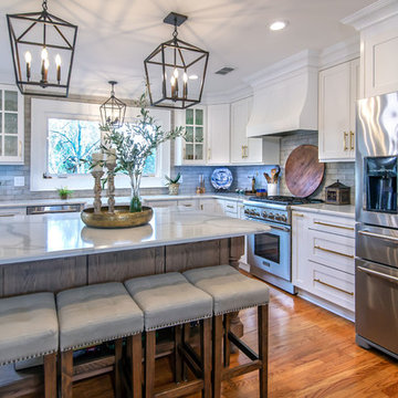Mix & Match cabinet choices create budget friendly remodel