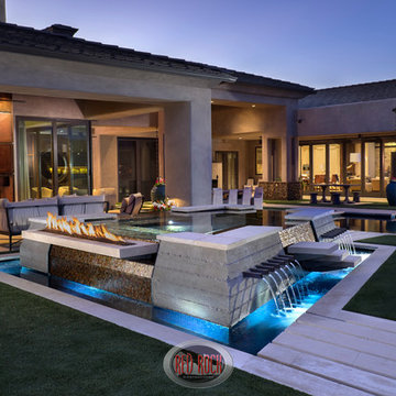 Private Outdoor Design by Red Rock Contractors and Red Rock Pools & Spas.