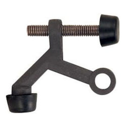 Designers Impressions - 7242 Oil Rubbed Bronze Light Duty Hinge Pin Door Stop - Door Stops