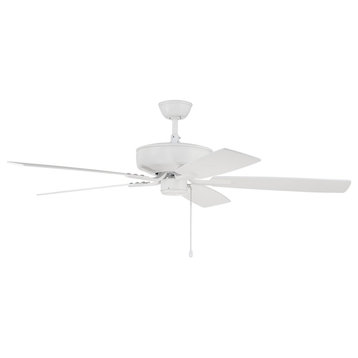 Craftmade Pro Plus 52" Ceiling Fan With Blades, White