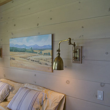 Pine Nickel Space Center Match Whitewash finish (shiplap look)