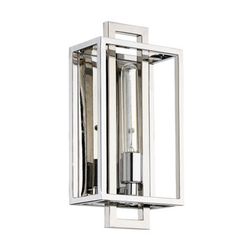 Cubic 1 Light Wall Sconce In Chrome (41561-CH)