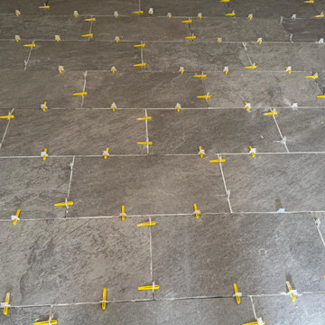 Modern Tile Flooring & Feature Wall Installation
