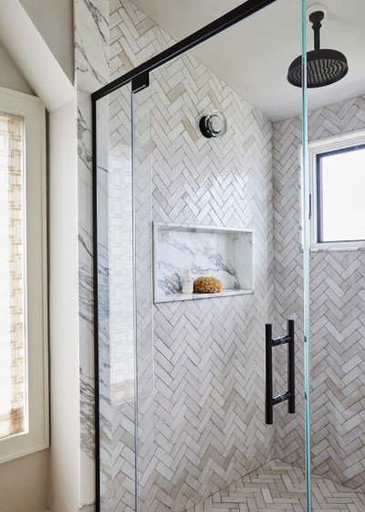 Eclectic Bathroom by Jessica Gething Design