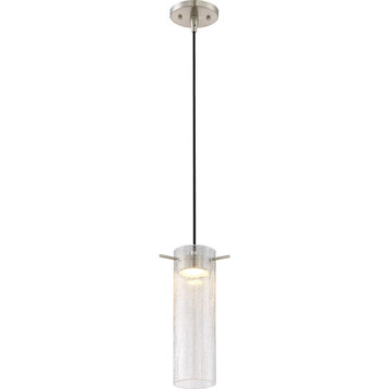 Pulse 1-Light LED Mini Pendant, Brushed Nickel Finish