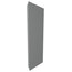 18"W x 52"H Euroline Partially Recessed Mounted Bright Annealed Steel Framed
