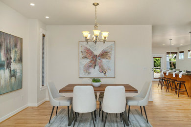 Dining room - contemporary dining room idea in Seattle