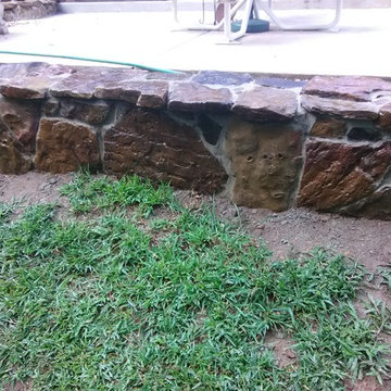 Native Stone Retaining Wall