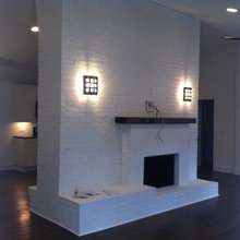 painted fireplace