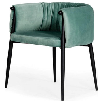 Maria Modern Light Green Fabric Dining Chair, Set of 2