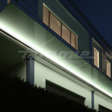 Linea LED - pensilina in vetro con LED
