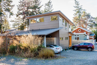Example of an exterior home design in Seattle