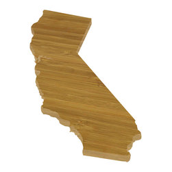 CuttingBoards.net - State Shaped Cutting Boards, Brown Richlite, California - Cutting Boards