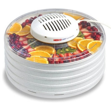 Nesco® FD-37 Food Dehydrator with Clear Cover & 4 Speckled Trays, 400W