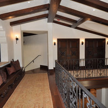 upstairs