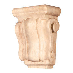 Mini Traditional Wood Corbel. 3 x 1-3/4 x 4-1/4