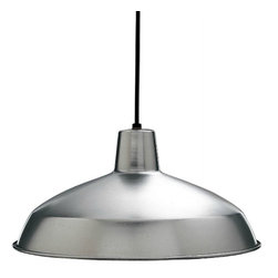 Brushed Steel One-light Pendant - Pendant Lighting