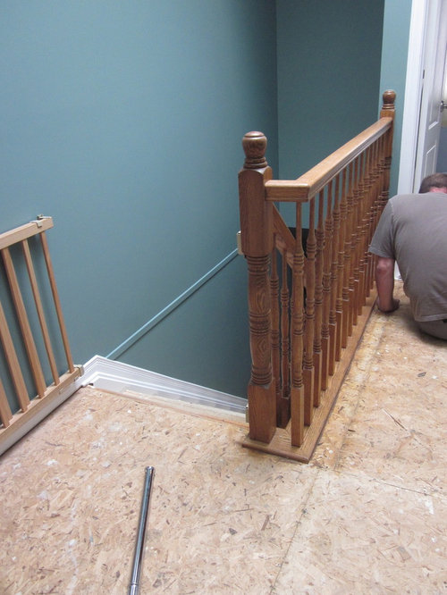 Oak railing needs an update