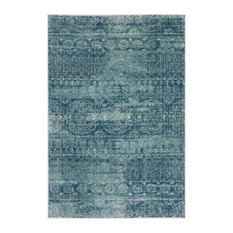 Addison Rugs Emporium 9'6"x13'2" French Fabric Area Rug, Blue