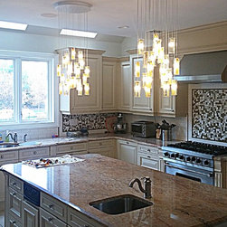 RAIN DROPS PENDANTS-LIGHTING CHANDELIER by GALILEE LIGHTING-MODERN DINING CHANDE - Kitchen Island Lighting