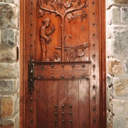 Custom Hand Carved Wine Cellar Doors - Home Decor