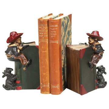 Cowboy and Scottie Bookends