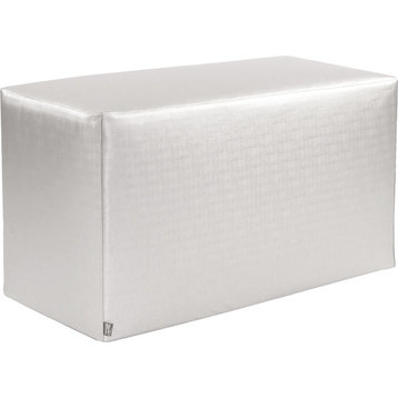 Universal Bench With Slipcover, Luxe Mercury