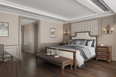 Trendy bedroom photo in Other
