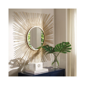Elspeth Gold Finish Accent Mirror