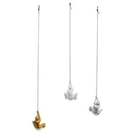 Climbing Man 3-Pack, Gold, White and Silver