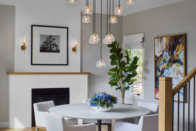 Inspiration for a transitional dining room remodel in Denver