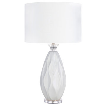 Bethany Transitional Ceramic Waves Table Lamp