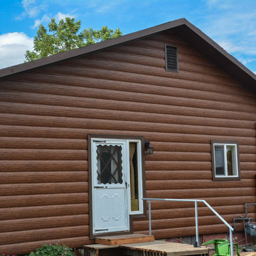 Steel Log Siding install in Grand Junction, CO