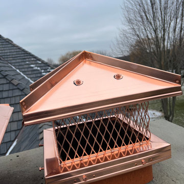 Copper Chimney Cap in Glencoe, IL