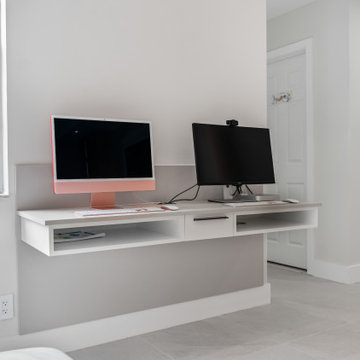 Dual Floating Workstation with Window Views