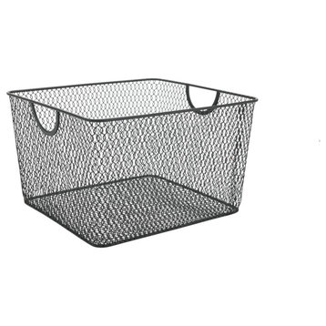 Mesh Open Bin Storage Basket Organizer for Fruits, Vegetables, Pantry items Toys