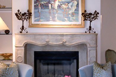 Inspiration for a timeless living room remodel in San Diego