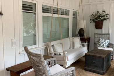 Inspiration for a farmhouse porch remodel in Santa Barbara