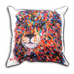Lion Indoor/Outdoor Cushion Covers - Outdoor Cushions And Pillows