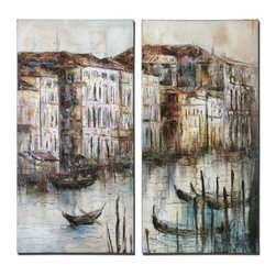 www.essentialsinside.com:canal view, wall art - Artwork