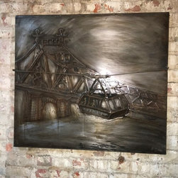 Queensboro Bridge Tram - Metal Wall Art