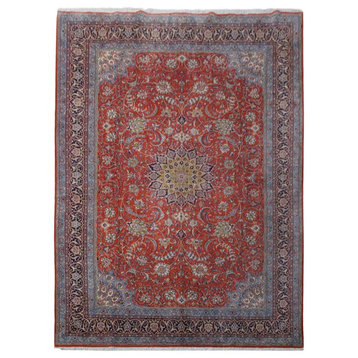Consigned, Traditional Rug, Red, 10'x13', Sarouk, Handmade Wool