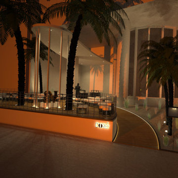 Terrasse Hôtel Collins, Miami Beach / Atelier Burel Sebag