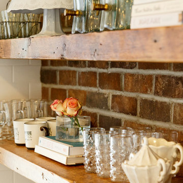The reclaimed wood is the genuine article.