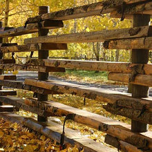 Parking area fence