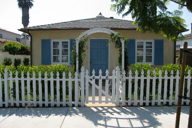 Example of a beach style exterior home design in Santa Barbara