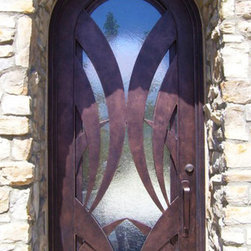 Tunisia - Iron & Glass Entry Door - Front Doors